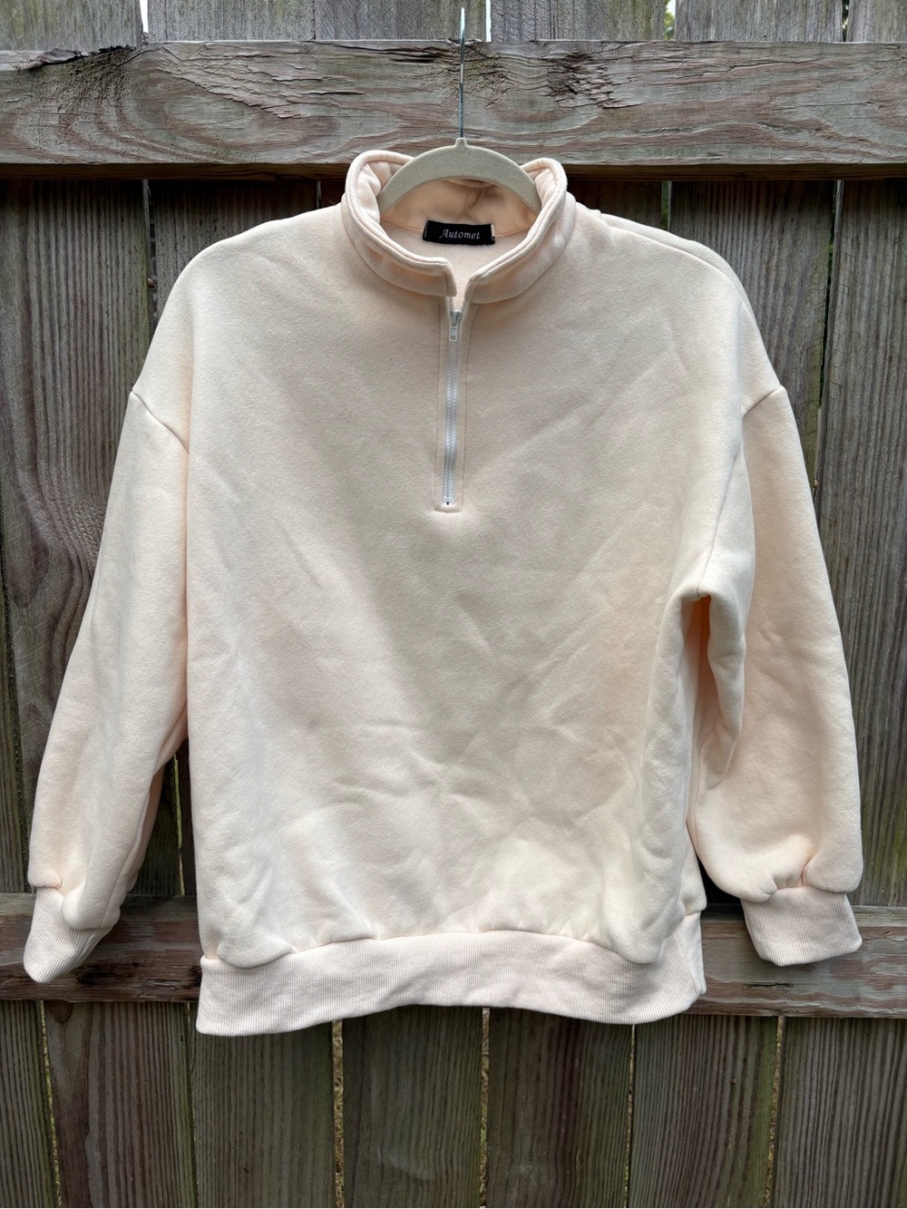 Automet Pale Yellow Half-Zip Sweatshirt